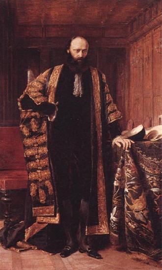 George Richmond Lord Salisbury oil painting picture